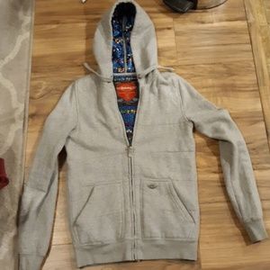 Sims Snowboard Gray Insulated Hoodie.
